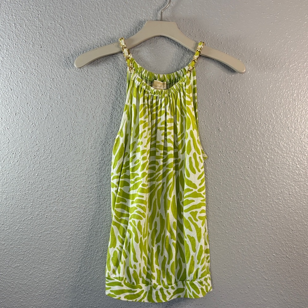 Michael Kors Lime and White Women's Top